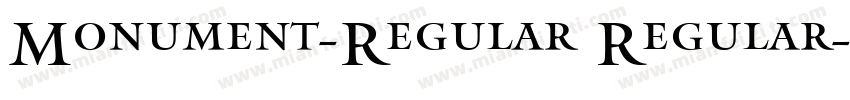 Monument-Regular Regular字体转换